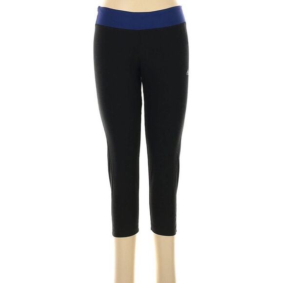 Adidas Women's Climalite Black Capri Pants - Size Medium Excellent Condition - Picture 2 of 6